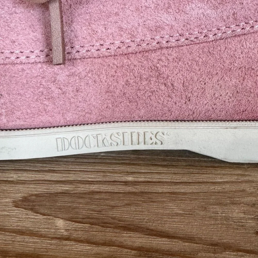 Todd Synder + Sebago Tatanka Chukka Pink Suede High Top Boat Shoe Size 8